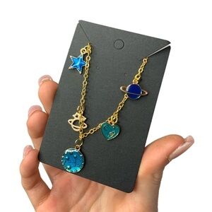 Galaxy gold charm bracelet
